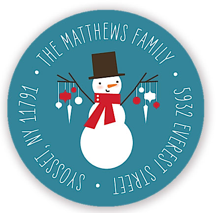Return Address Label/Sticky by Stacy Claire Boyd - Frosty Ornaments (Holiday) Return Address Label/Sticky by Stacy Claire Boyd - Frosty Ornaments (Holiday)