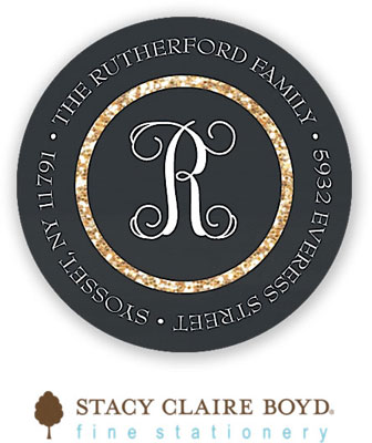 Stacy Claire Boyd Return Address Label/Sticky - A Dash Of Sparkle (Holiday)