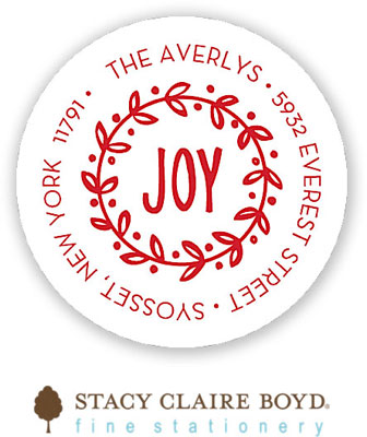 Return Address Label/Sticky by Stacy Claire Boyd - Joy Laughter & Love (Holiday) Return Address Label/Sticky by Stacy Claire Boyd - Joy Laughter & Love (Holiday)