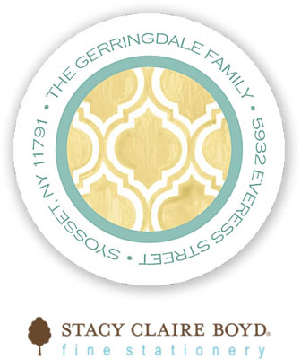 Stacy Claire Boyd Return Address Label/Sticky - Painted Turkish Tile (Holiday) Stacy Claire Boyd Return Address Label/Sticky - Painted Turkish Tile (Holiday)