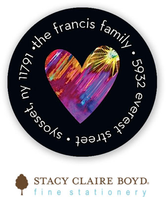 Stacy Claire Boyd Return Address Label/Sticky - Stained Glass (Holiday)