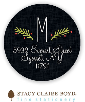 Stacy Claire Boyd Return Address Label/Sticky - Joy Wrapped Wishes (Holiday)