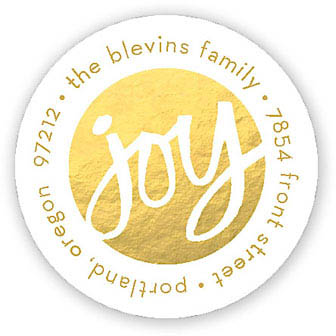 Stacy Claire Boyd Return Address Label/Sticky - Joy Fall (Holiday)