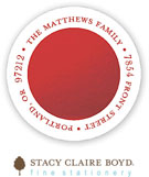 Stacy Claire Boyd Return Address Label/Sticky - Ornament Shine (Holiday)