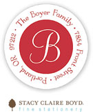 Stacy Claire Boyd Return Address Label/Sticky - Snowfall (Holiday)