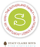 Stacy Claire Boyd Return Address Label/Sticky - Christmas Confetti (Holiday)