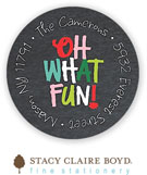 Stacy Claire Boyd Return Address Label/Sticky - What Fun (Holiday)