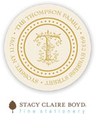 Stacy Claire Boyd Return Address Label/Sticky - Modest Marquee - Cream (Holiday)
