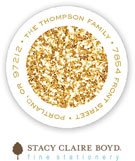 Stacy Claire Boyd Return Address Label/Sticky - Glitter Season (Holiday)