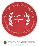 Stacy Claire Boyd Return Address Label/Sticky - Be Merry Branches (Holiday)