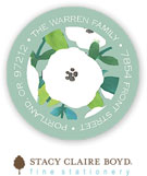 Stacy Claire Boyd Return Address Label/Sticky - Holiday Blooms (Holiday)