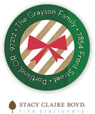 Stacy Claire Boyd Return Address Label/Sticky - Merry Kraft (Holiday)