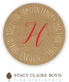 Stacy Claire Boyd Return Address Label/Sticky - Sketched Garland (Holiday)