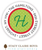 Stacy Claire Boyd Return Address Label/Sticky - Christmas Bubbles (Holiday)
