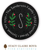 Stacy Claire Boyd Return Address Label/Sticky - Joyful Blessings (Holiday)