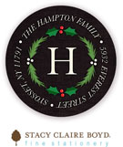 Stacy Claire Boyd Return Address Label/Sticky - Christmas Foliage (Holiday)