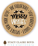 Stacy Claire Boyd Return Address Label/Sticky - Hugs & Kisses (Holiday)