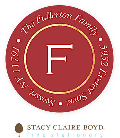 Stacy Claire Boyd Return Address Label/Sticky - Berry Christmas (Holiday) Stacy Claire Boyd Return Address Label/Sticky - Berry Christmas (Holiday)