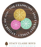Stacy Claire Boyd Return Address Label/Sticky - New Year Cheer (Holiday)