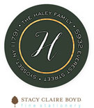 Stacy Claire Boyd Return Address Label/Sticky - Lovely Leaves (Holiday)