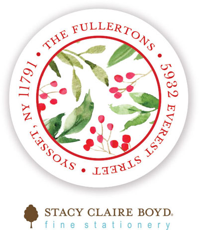 Stacy Claire Boyd Return Address Label/Sticky - Lovely Christmas (Holiday) Stacy Claire Boyd Return Address Label/Sticky - Lovely Christmas (Holiday)
