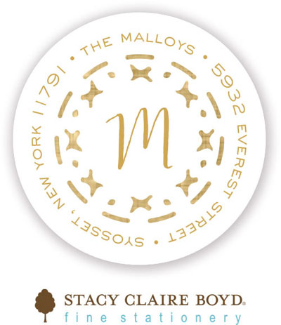 Stacy Claire Boyd Return Address Label/Sticky - Boho Border (Holiday) Stacy Claire Boyd Return Address Label/Sticky - Boho Border (Holiday)