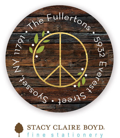 Stacy Claire Boyd Return Address Label/Sticky - Peace And Love (Holiday) Stacy Claire Boyd Return Address Label/Sticky - Peace And Love (Holiday)