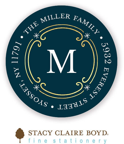 Stacy Claire Boyd Return Address Label/Sticky - Simply Wonderful (Holiday)