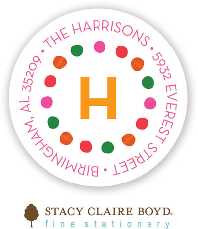 Stacy Claire Boyd Return Address Label/Sticky - Celebrate The Season (Holiday)