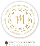 Stacy Claire Boyd Return Address Label/Sticky - Boho Border (Holiday)