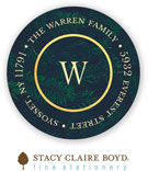 Return Address Label/Sticky by Stacy Claire Boyd - Evergreen Holiday (Holiday)
