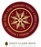 Stacy Claire Boyd Return Address Label/Sticky - Christmas Script (Holiday)