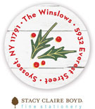 Stacy Claire Boyd Return Address Label/Sticky - Christmas Joy (Holiday)