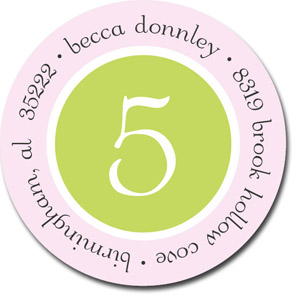 Stacy Claire Boyd Return Address Label/Sticky - It's My Party
