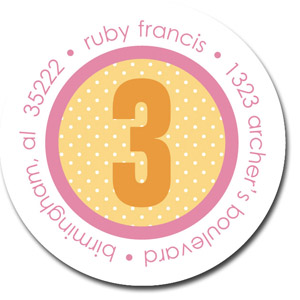 Stacy Claire Boyd Return Address Label/Sticky - Party Girl