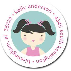 Stacy Claire Boyd Return Address Label/Sticky - Topsy-Turvy