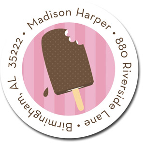 Stacy Claire Boyd Return Address Label/Sticky - Popsicle Party