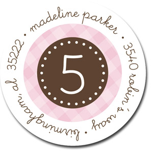 Stacy Claire Boyd Return Address Label/Sticky - Frosted Wishes