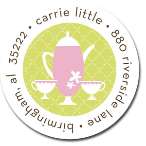 Stacy Claire Boyd Return Address Label/Sticky - Teatime Stacy Claire Boyd Return Address Label/Sticky - Teatime