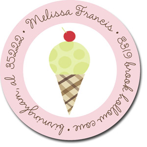 Return Address Label/Sticky by Stacy Claire Boyd - Cherry On Top Return Address Label/Sticky by Stacy Claire Boyd - Cherry On Top