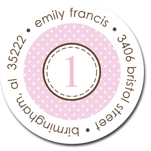 Stacy Claire Boyd Return Address Label/Sticky - Pastel & Plaid-Pink Stacy Claire Boyd Return Address Label/Sticky - Pastel & Plaid-Pink
