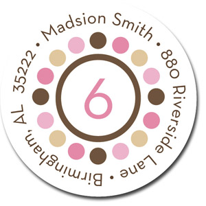 Return Address Label/Sticky by Stacy Claire Boyd - Polka Dot Party Return Address Label/Sticky by Stacy Claire Boyd - Polka Dot Party