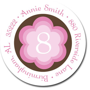 Stacy Claire Boyd Return Address Label/Sticky - Annie's Flower Party