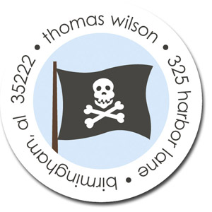 Stacy Claire Boyd Return Address Label/Sticky - Yo Ho Ho