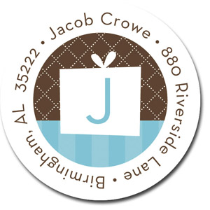 Return Address Label/Sticky by Stacy Claire Boyd - You're Invited-Chocolate Return Address Label/Sticky by Stacy Claire Boyd - You're Invited-Chocolate