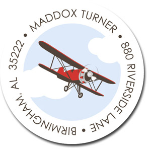 Stacy Claire Boyd Return Address Label/Sticky - High Flyin' Fun