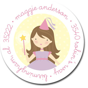 Stacy Claire Boyd Return Address Label/Sticky - Pretty Princess - Brunette Stacy Claire Boyd Return Address Label/Sticky - Pretty Princess - Brunette