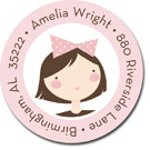 Stacy Claire Boyd Return Address Label/Sticky - Amelia's Party