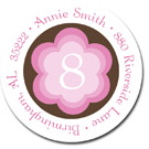 Stacy Claire Boyd Return Address Label/Sticky - Annie's Flower Party