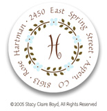 Stacy Claire Boyd Return Address Label/Sticky - Tiny Pastel Houndstooth